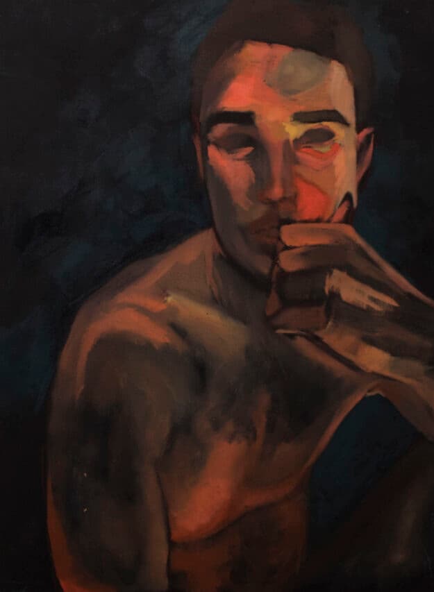 Amber Heart – Oil Painting
