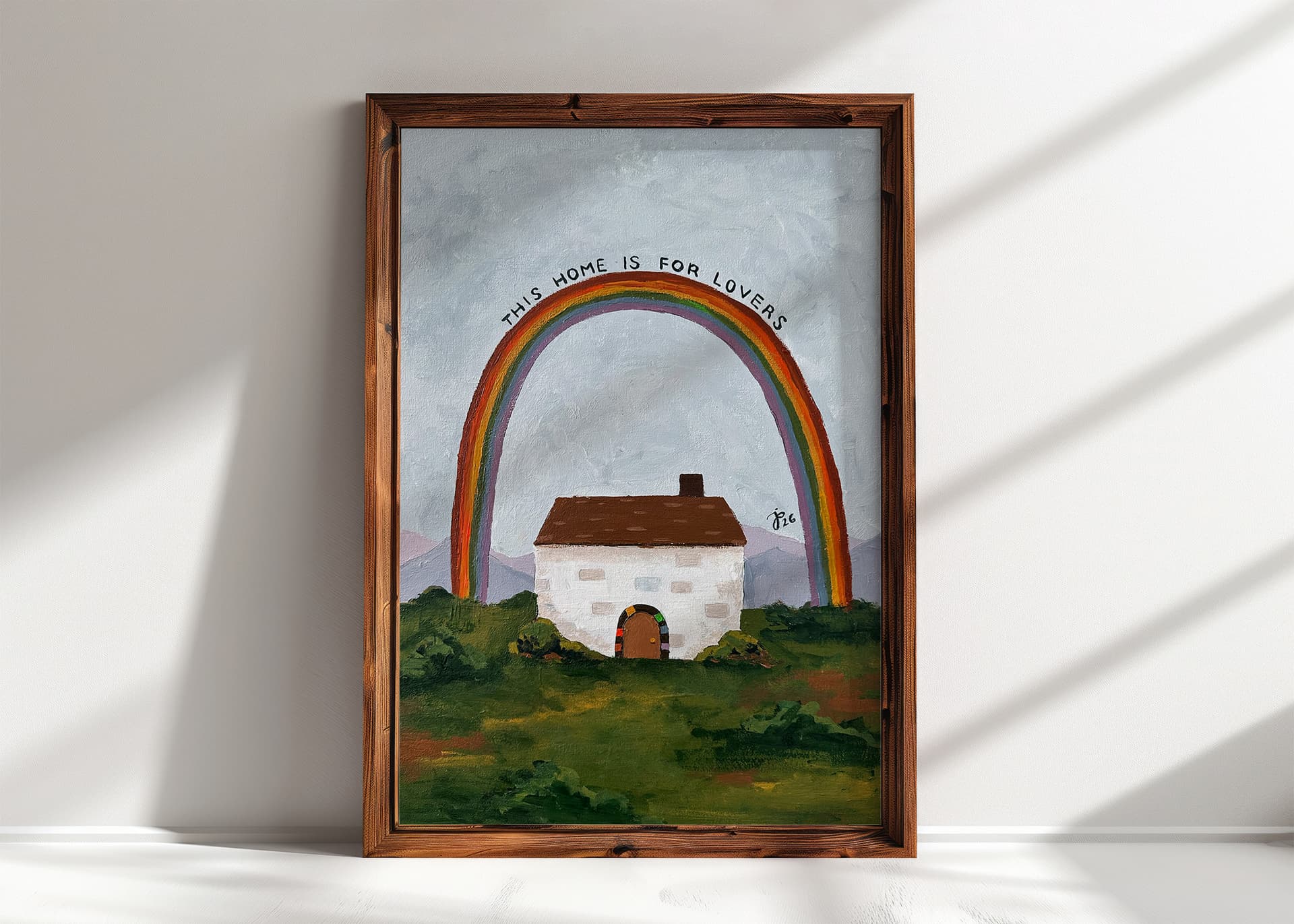 This Home is For Lovers Art Print