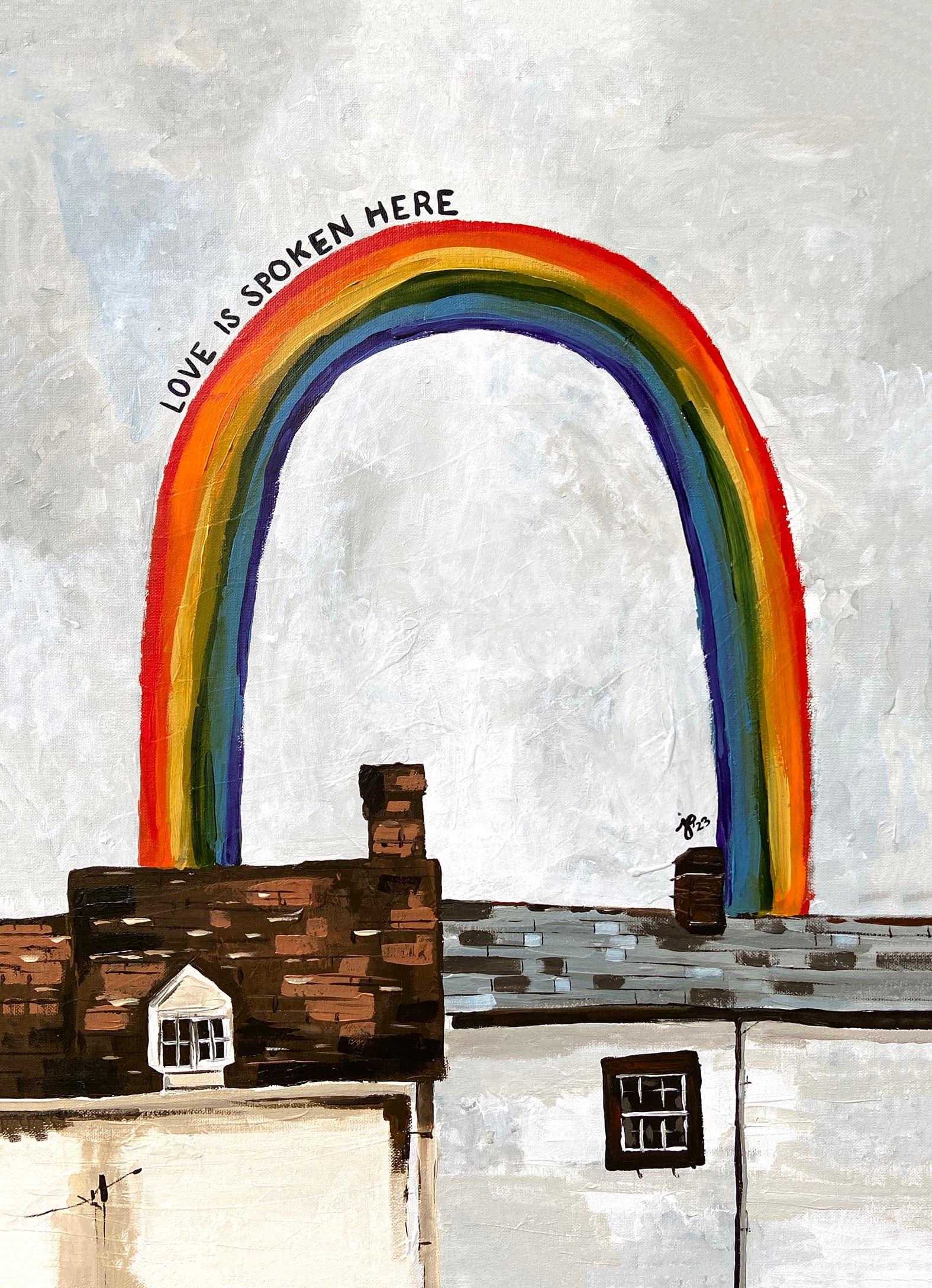 Love is Spoken Here Art Print