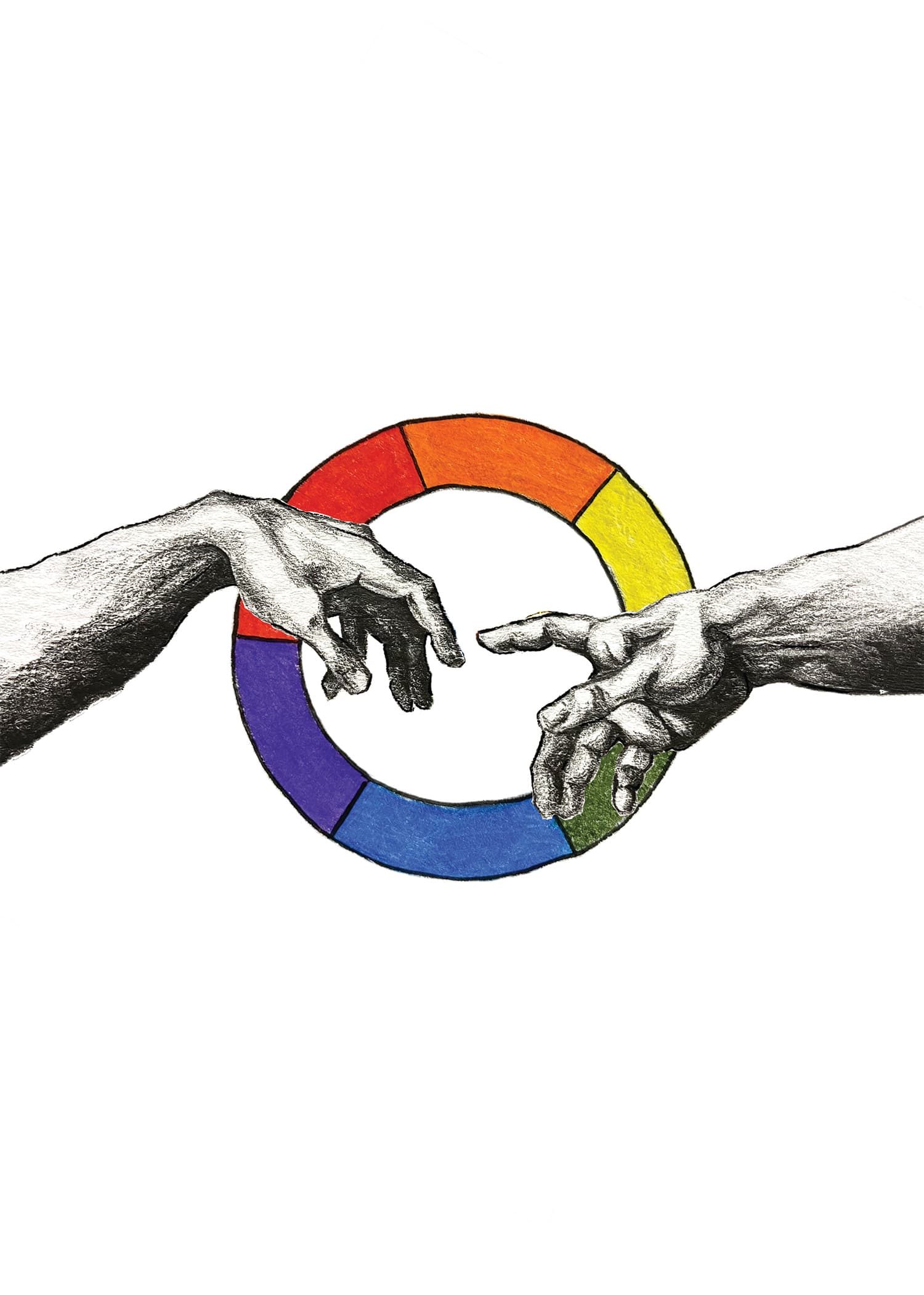 A Touch of Color Art Print
