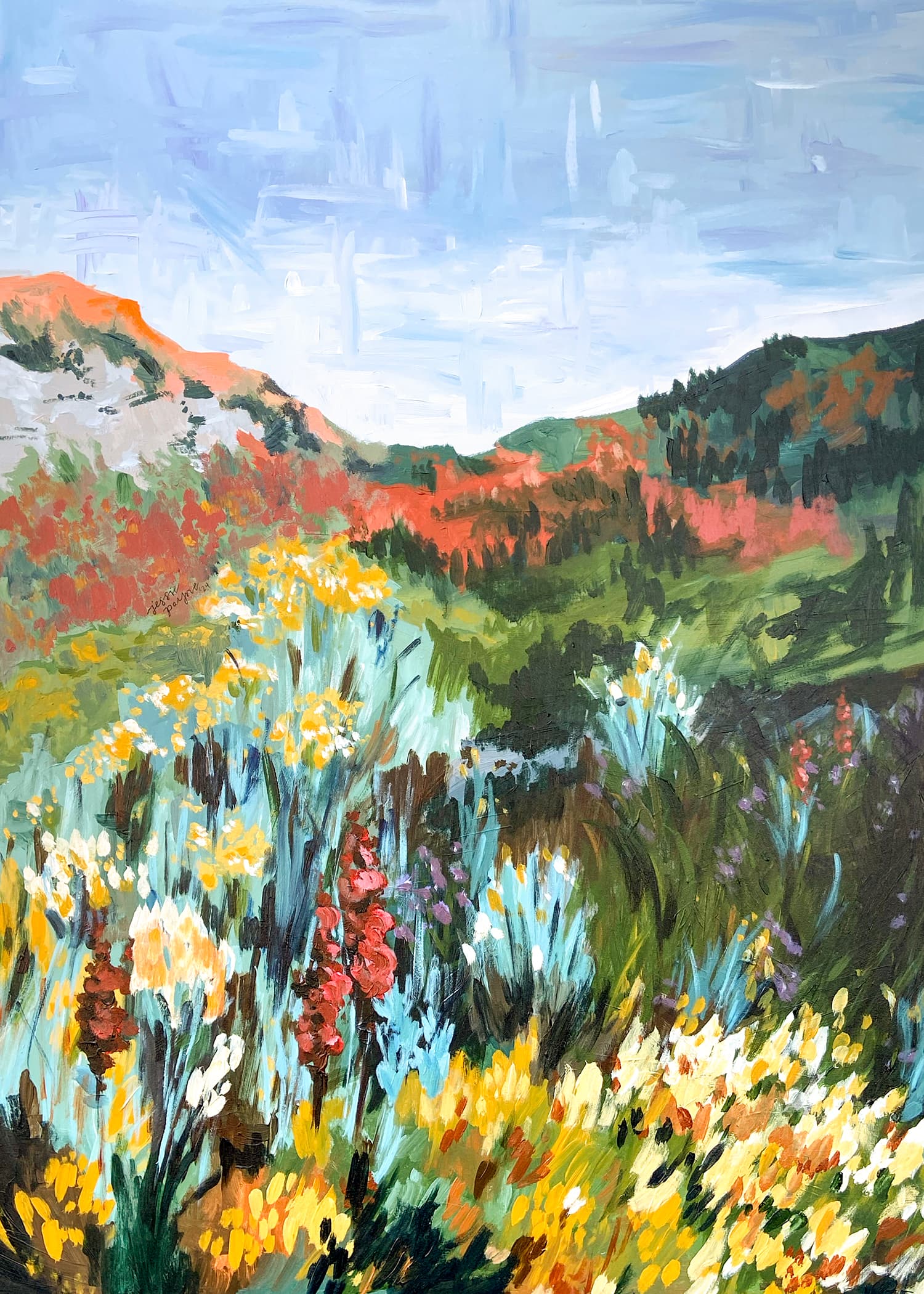 Sunset Sagebrush Art Print